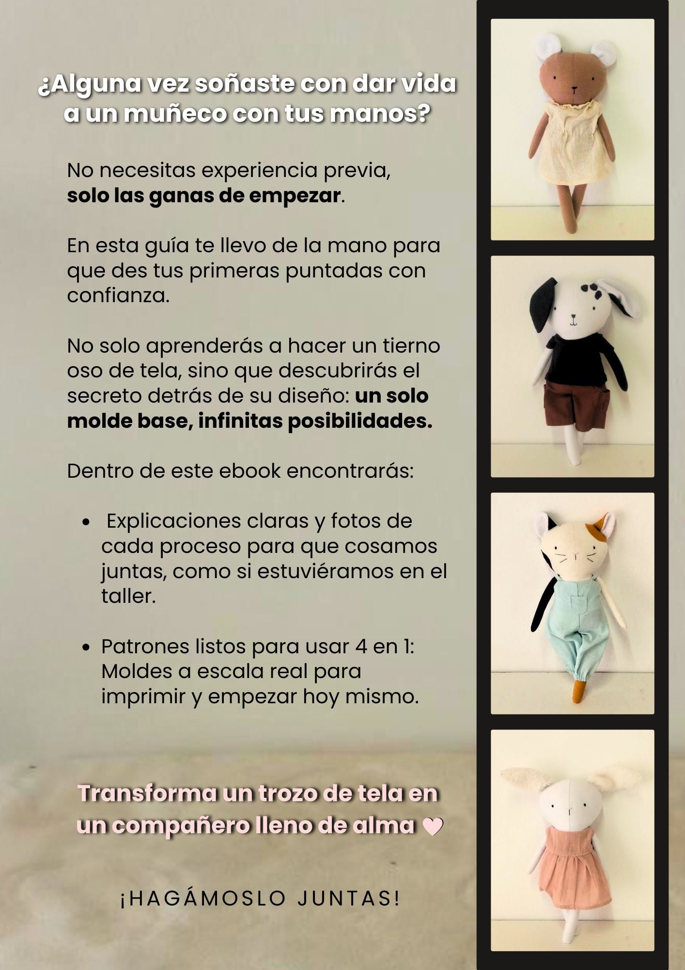 El Arte De Crear Ositos De Tela
